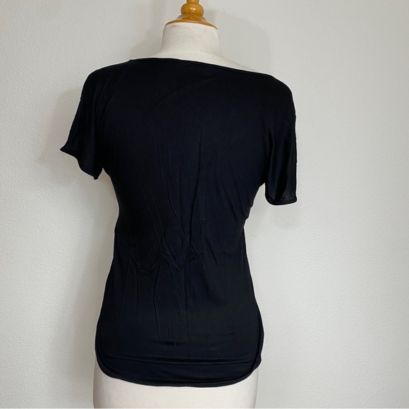 Banana Republic Black V Neck Soft T-Shirt Size XSP - Picture 2 of 13